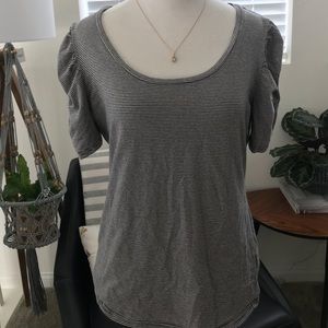 H&M. Stripped stretch top